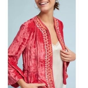 Blank London Pink Velvet Jacket/Topper